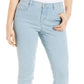 Style & Co Women's Petite Tummy-Control Slim-Leg Jeans Blue Size 22X5
