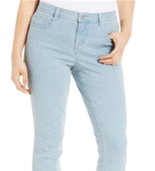 Style & Co Women's Petite Tummy-Control Slim-Leg Jeans Blue Size 22X5
