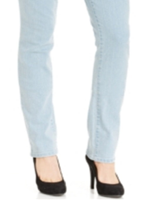 Style & Co Women's Petite Tummy-Control Slim-Leg Jeans Blue Size 22X5