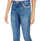 INC Iternational Concepts Women's Tweed Trim High Rise Skinny Jeans Blue Size 10