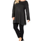Alfani Women's Plus Ottoman Stitch Sweater Black Size 1X