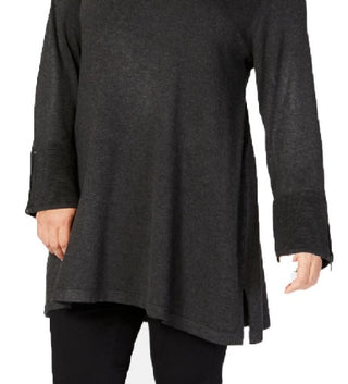 Alfani Women's Plus Ottoman Stitch Sweater Black Size 1X
