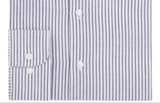 Club Room Men's Classic/Regular-Fit Stripe Dress Shirt Blue Size 15.5X34-35