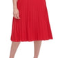 Tommy Hilfiger Women's Belted Jersey Pleated Dress Red Size 6 Petite