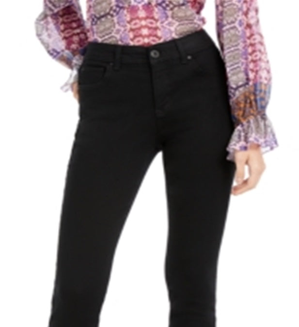 INC Iternational Concepts Women's Skinny Ankle with Tummy Control Jeans Black Size 2