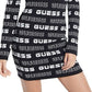 Guess Women's Ninetta Logo Off the Shoulder Dress Gray Size Medium