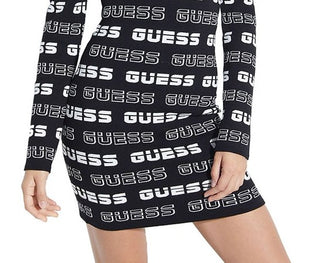 Guess Women's Ninetta Logo Off the Shoulder Dress Gray Size Medium