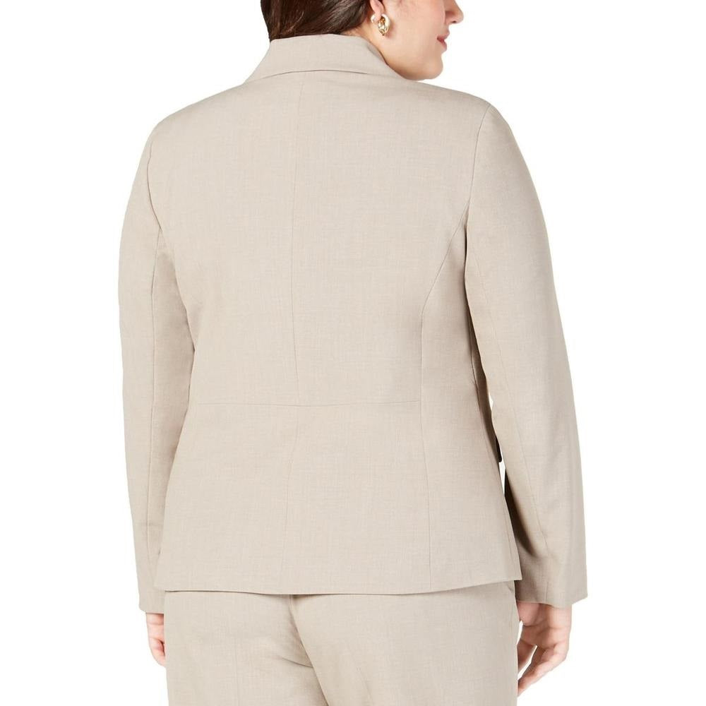 Nine West Women's Separate Professional Plus Two Button Blazer Suit Brown Size 22W
