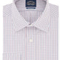 Eagle Men's Classic Regular Fit Non Iron Stretch Collar Check Dress Shirt Red Size XL