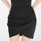 Planet Gold Women's Ruched Bodycon Dress Black Size XX-Small