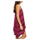 Free People Women's Seashell Tie Dye Stripe Tunic Dress, Wine Combo Size  X-Small