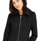 Michael Kors Women's Plus Hooded Walker Coat Black Size 2X