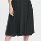 DKNY Women's Mesh Skirt MIDI Flare Dress Black Size 6