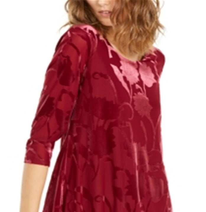 Alfani Women's Dolman Sleeve Blouse Top Red Size Medium