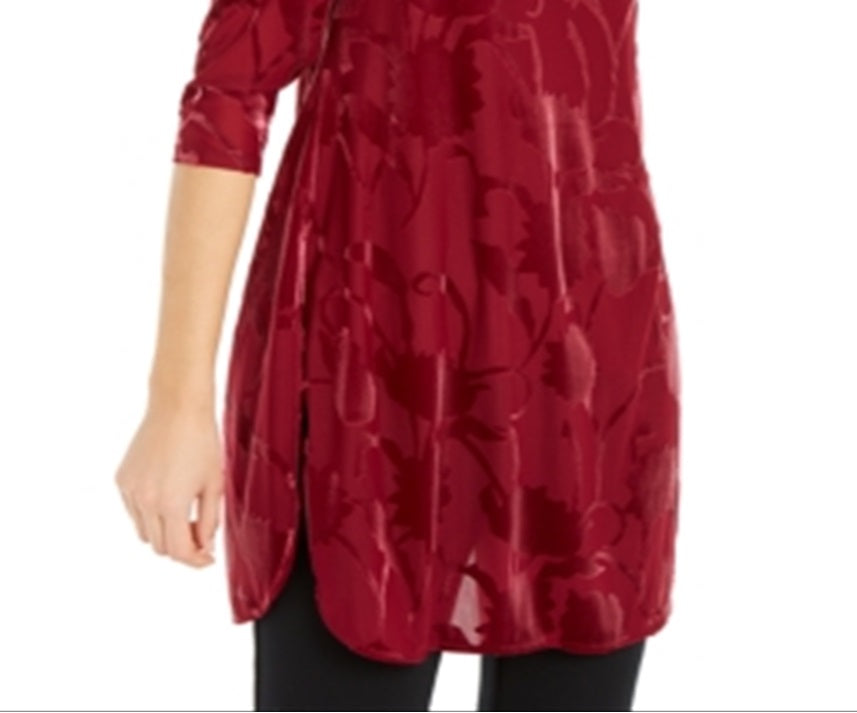 Alfani Women's Dolman Sleeve Blouse Top Red Size Medium