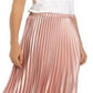 Anne Klein Women's Pleated MIDI Skirt Pink Size Medium