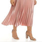 Anne Klein Women's Pleated MIDI Skirt Pink Size Medium