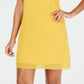 Thalia Sodi Women's Necklace Shift Dress Yellow Size XX-Large