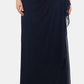 XSCAPE Women's Plus Embellished Ruffled Gown Blue Size 18W