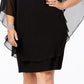 XSCAPE Women's Chiffon Cocktail Dress Black Size 22W