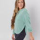 Free People Women's Back Into It Hoodie Green Size Large