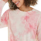 Charter Club Women's Tie Dye Cashmere Sweater Pink Size X-Large