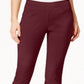 Charter Club Women's Cambridge Tummy Control Slim Leg Pants Red Size 10 Petite