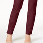 Charter Club Women's Cambridge Tummy Control Slim Leg Pants Red Size 10 Petite