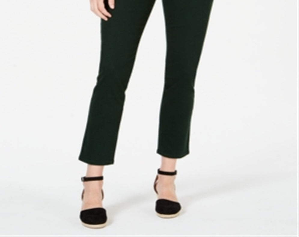 Style & Co Women's Tummy Control Slim Leg Jeans Green Size 14