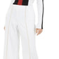 INC International Concepts Women's Studded Wide Leg Pants White Size X-Small