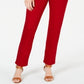 Style & Co Women's Tummy Control Straight Leg Fashion Jeans Red Size 2