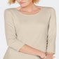Karen Scott Women's Scoop Neck Top Brown Size XX-Large