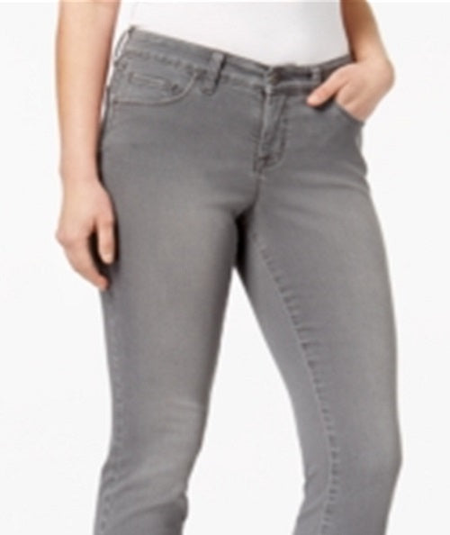 Style & Co Women's  Petite Curvy-Fit Skinny Jeans  Gray Size 4 P