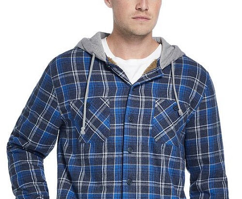 Weatherproof Vintage Men's Plaid Jacket Blue Size Medium
