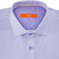 Tallia Men's Striped Houndstooth Button Down Shirt Purple Size 34-35