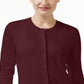 Karen Scott Women's Crew Neck Cardigan Wine Size Petite XL