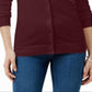 Karen Scott Women's Crew Neck Cardigan Wine Size Petite XL