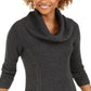 Style & Co Women's Cowlneck Tunic Sweater Gray Size Petite M