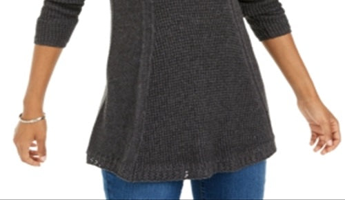 Style & Co Women's Cowlneck Tunic Sweater Gray Size Petite M