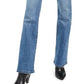 INC International Concepts Women's High Rise Curvy Fit Button Fly Bootcut Jeans Blue Size 2