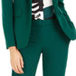 Bar III Women's One Button Blazer Green Size 16