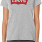 Levi's Women's Slim Logo Graphic T-Shirt Gray Size Large