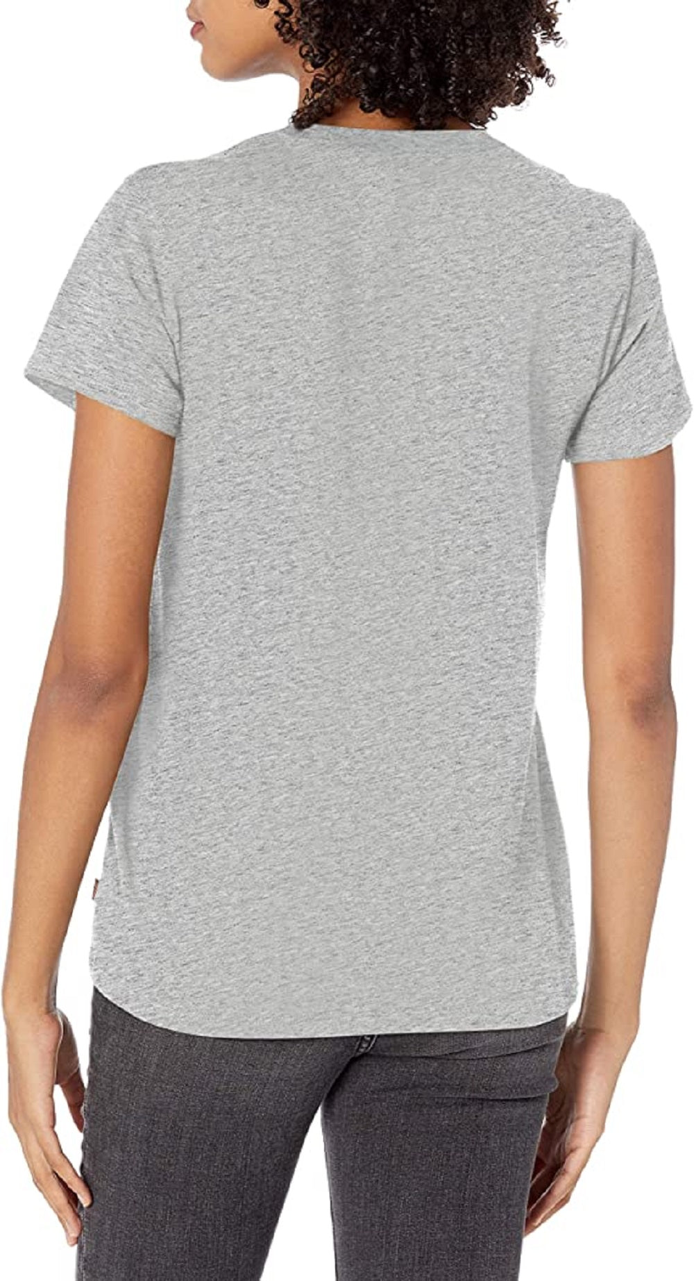 Levi's Women's Slim Logo Graphic T-Shirt Gray Size Large