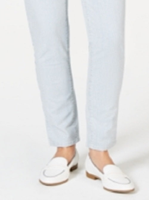 Charter Club Women's Bristol Tummy Control Skinny Ankle Jeans Blue Size 14