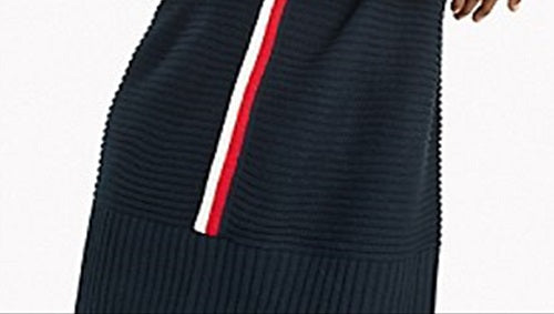 Tommy Hilfiger Women's Long Sleeve Short Shift Dress Blue Size XX-Large