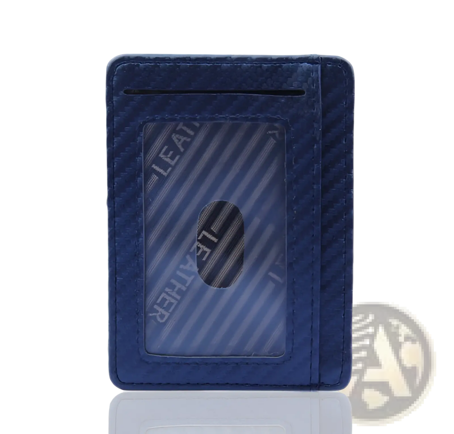 Slim Carbon Fiber Rfid Blocking Pu Leather Wallet