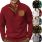 Slim Fit Corduroy Patchwork Pullover with Contrast Accents