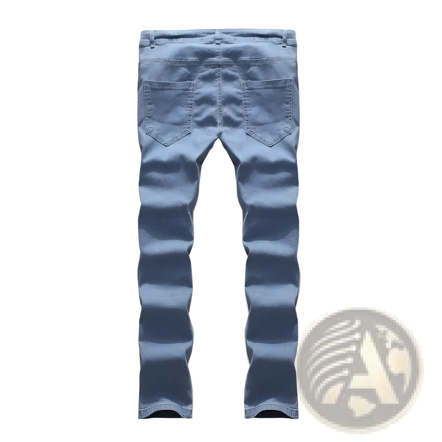 Slim Fit Light Wash Distressed Denim Jeans