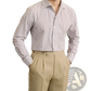 Slim Fit Striped Cotton Long Sleeve Commuter Shirt