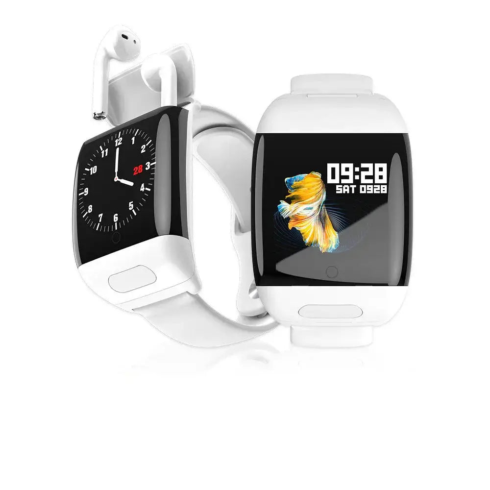 2-in-1 Multi-sport Smartwatch with Integrated Wireless Earbuds